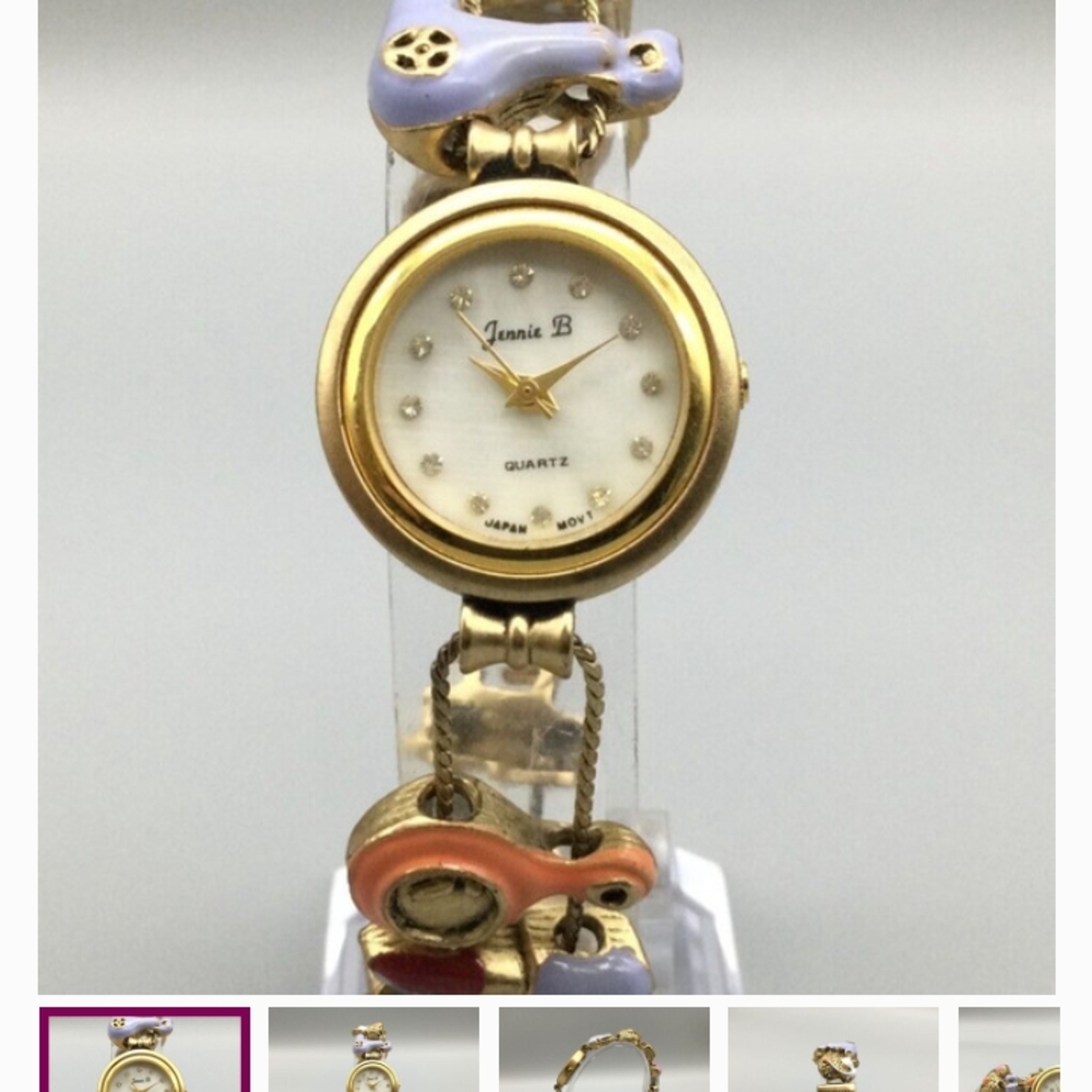 Jeanie B Gold and Purple Watch